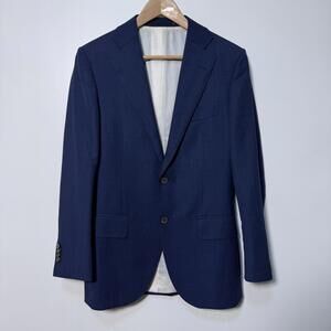 Suitsupply Reda Super 110s Pure Wool Lazio Blazer Jacket Mens 36 Small Navy